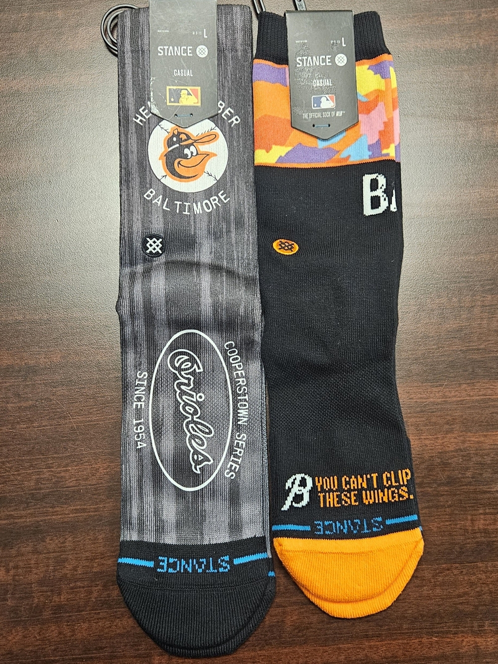 Stance Baltimore Orioles Men's Crew Socks – Black, Orange & Purple Accents